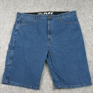 Dickies Denim Shorts Mens 44 Blue Flex Carpenter Workwear Utility Outdoors Beach